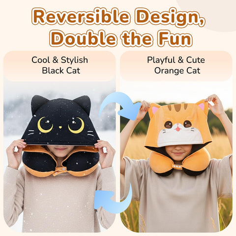 Mewaii portable compact travel pillow shown for easy packing.