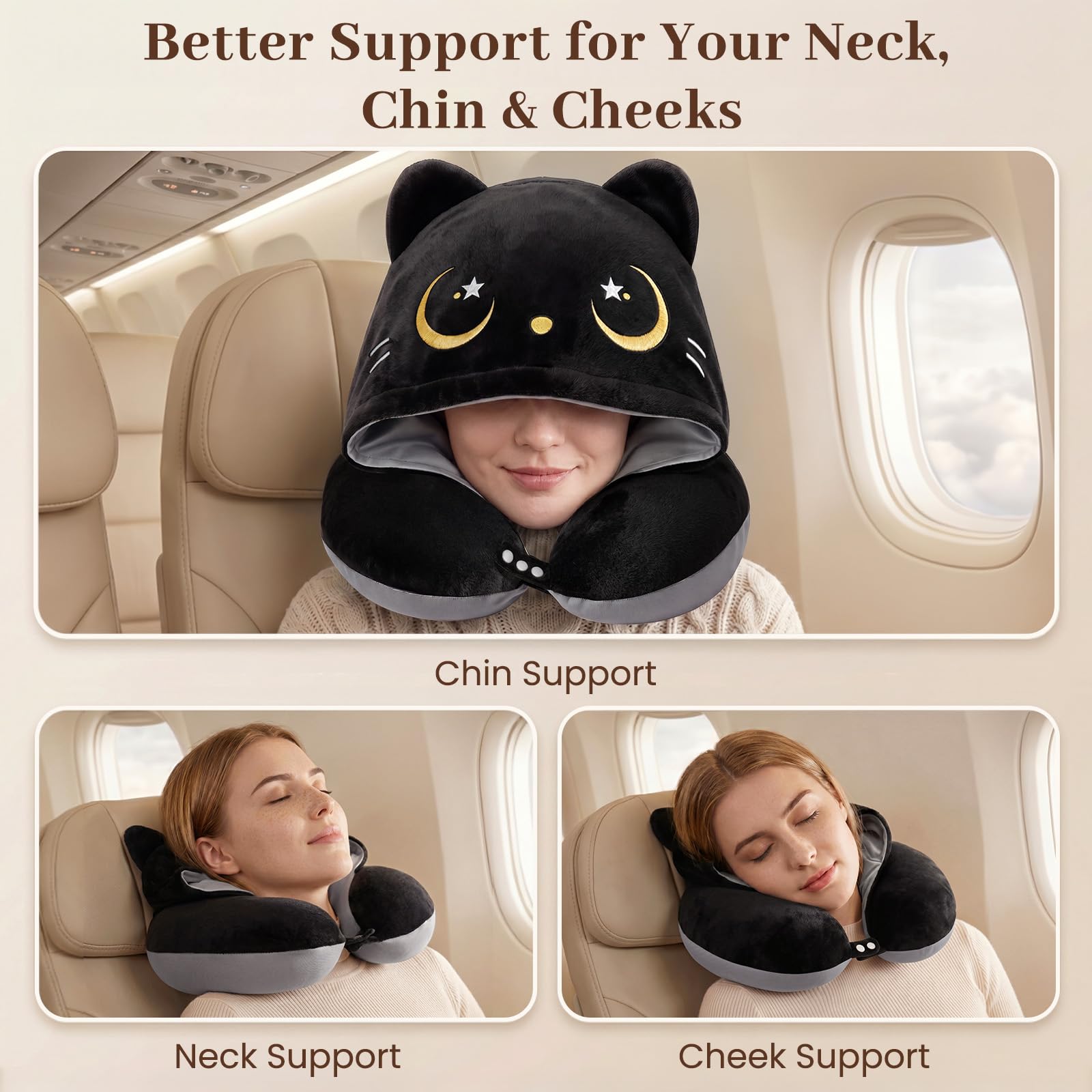 Mewaii pillow with reversible fabric for cooling and warmth