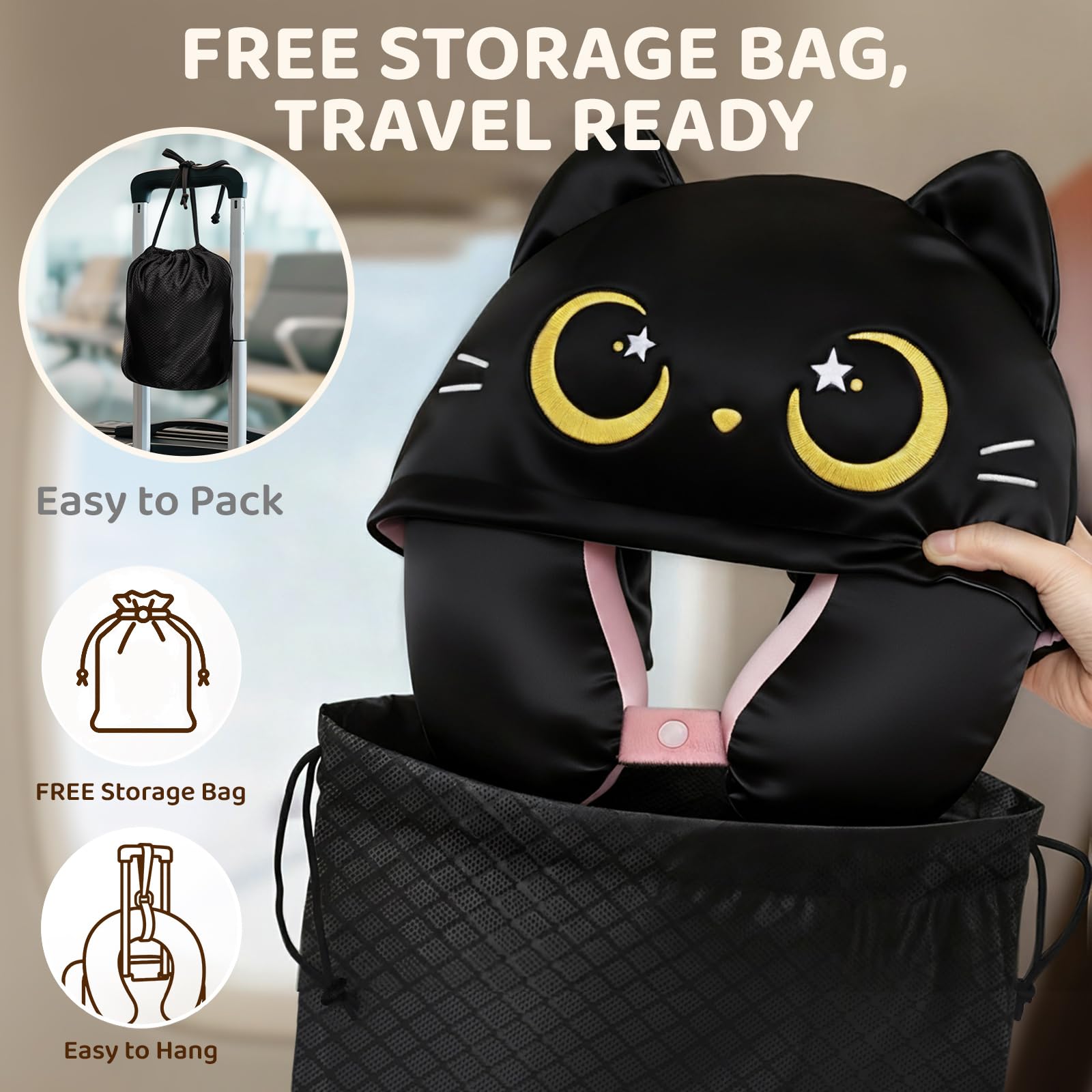 Versatile for plane, car, or home use with reliable support.