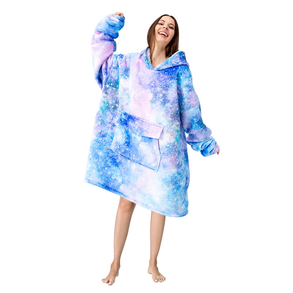 Mewkou 280gsm upgraded fabric closeup with vibrant galaxy print
