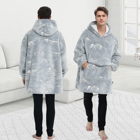 Mewkou blanket hoodie keeps you cozy during study, gaming, or movie nights.