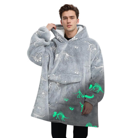 Mewkou wearable blanket hoodie for adults provides warm, hands-free comfort for lounging.