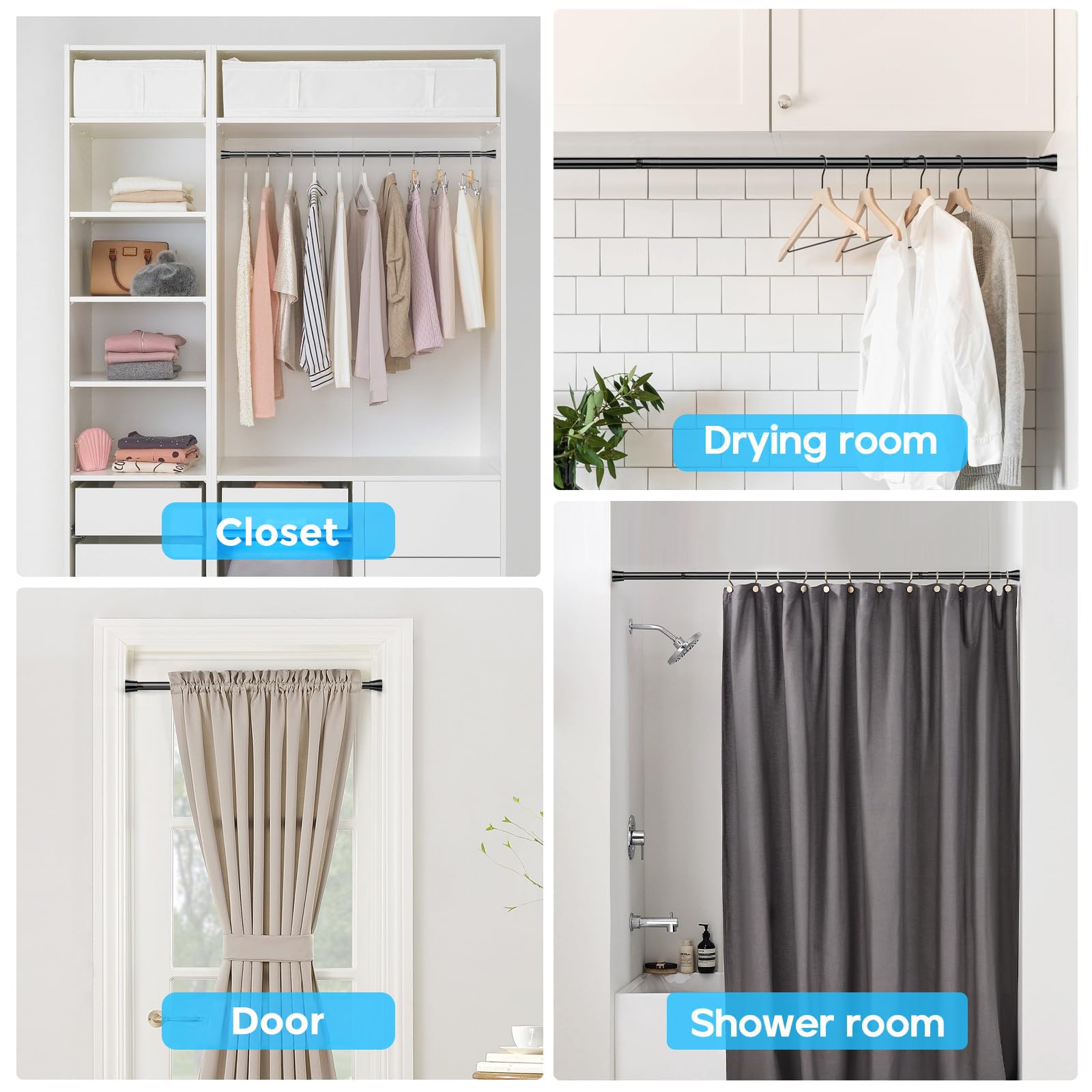 MEXAU multi-use curtain solution for windows, kitchens, bathrooms