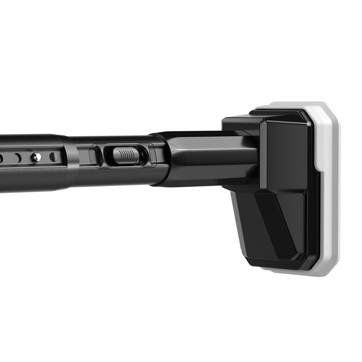 MEXAU tension curtain rod installed without drilling for renter-friendly setup.