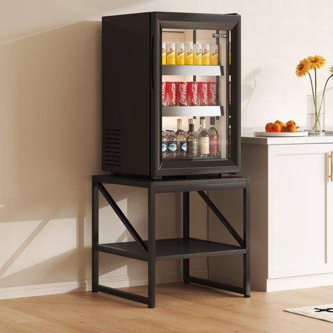 Mexin 20x20-inch tabletop offers ample space for drinks and lamps.