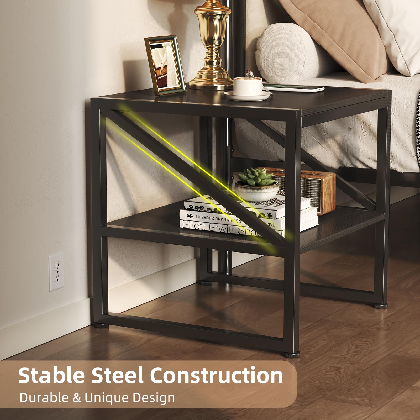 Mexin black finish complements diverse interiors, from contemporary to retro.
