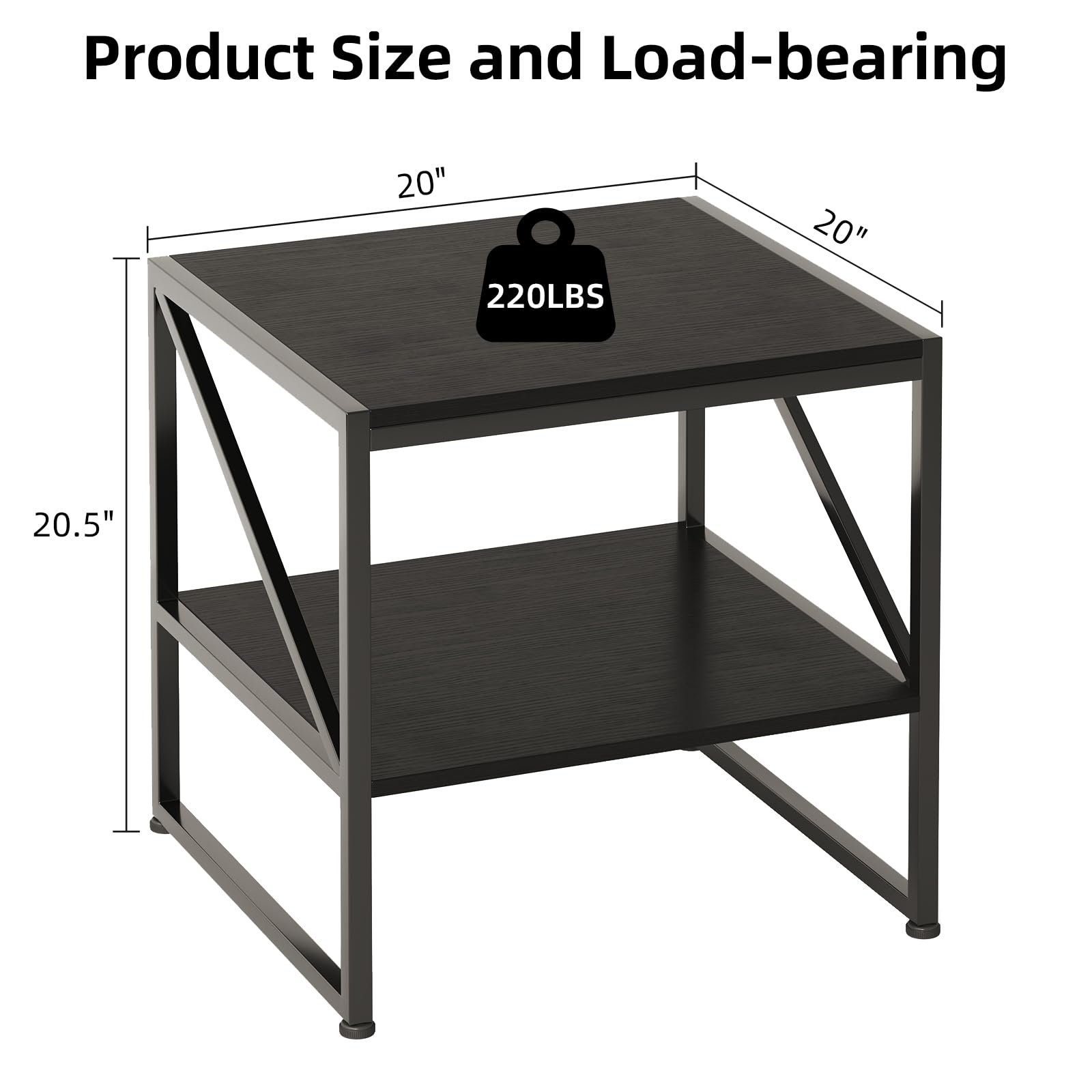 Mexin mini fridge stand with two-tier shelf supports organized storage beside seating.