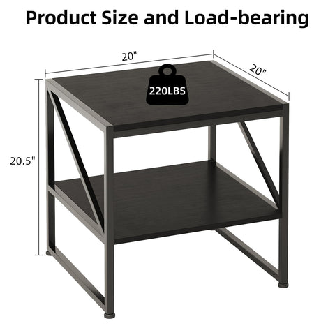 Mexin mini fridge stand with two-tier shelf supports organized storage beside seating.