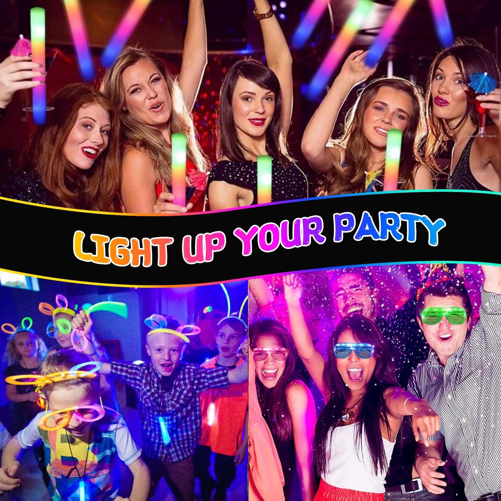 MEZHOBBY glow accessories kit enabling creative party crafts and personalization