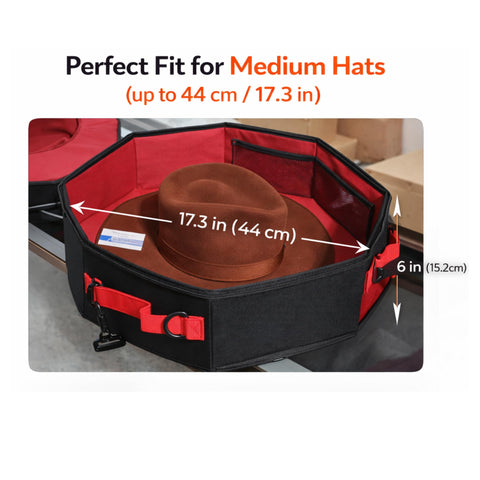 Mezonflex daily hat storage keeps caps and fedoras organized