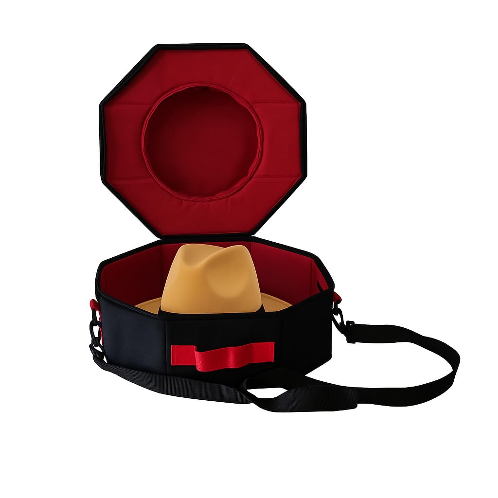 Mezonflex western fedora storage case for on-the-go use