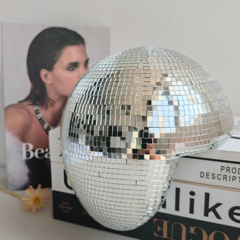 MFGDISCO melted disco ball light reflection adds ambient sparkle day and night.
