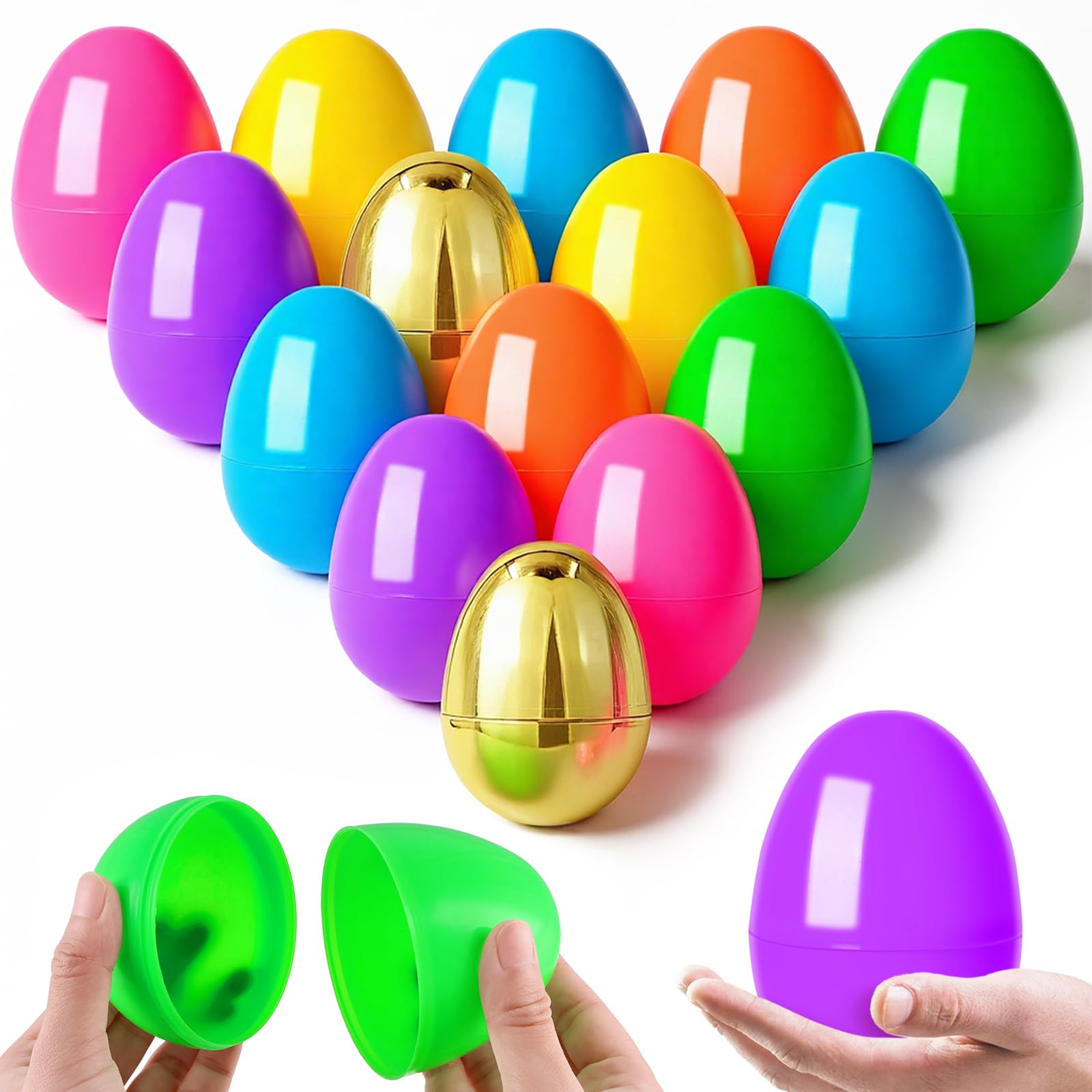 MGparty large blue 4-inch Easter egg for fillable hunts.