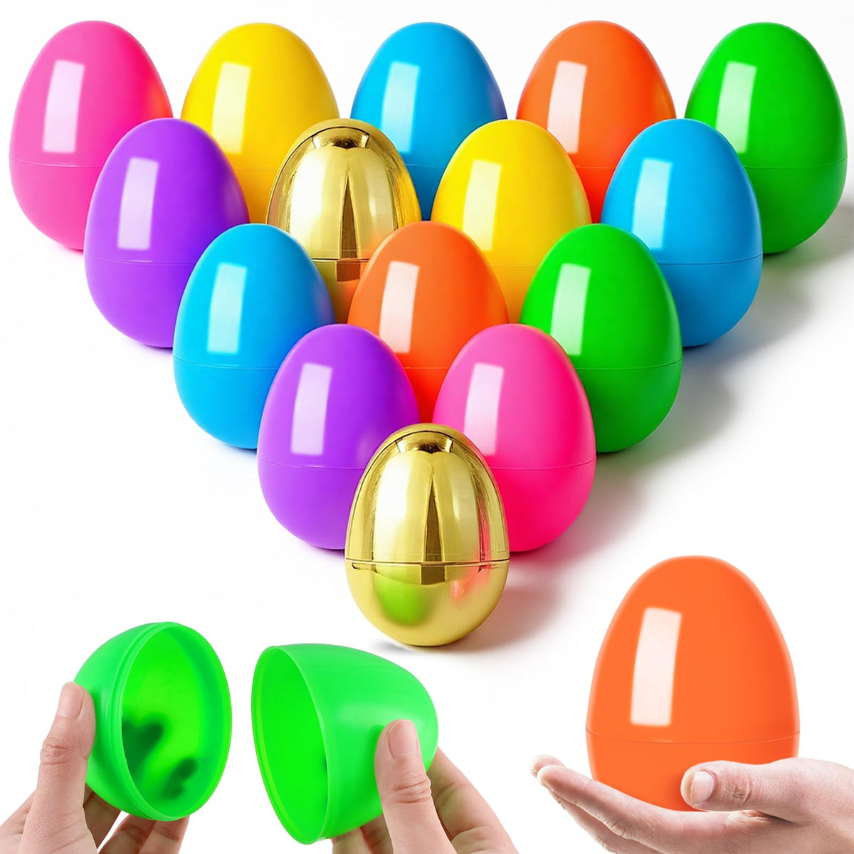 MGparty large blue Easter egg ready for hunts with bright visibility