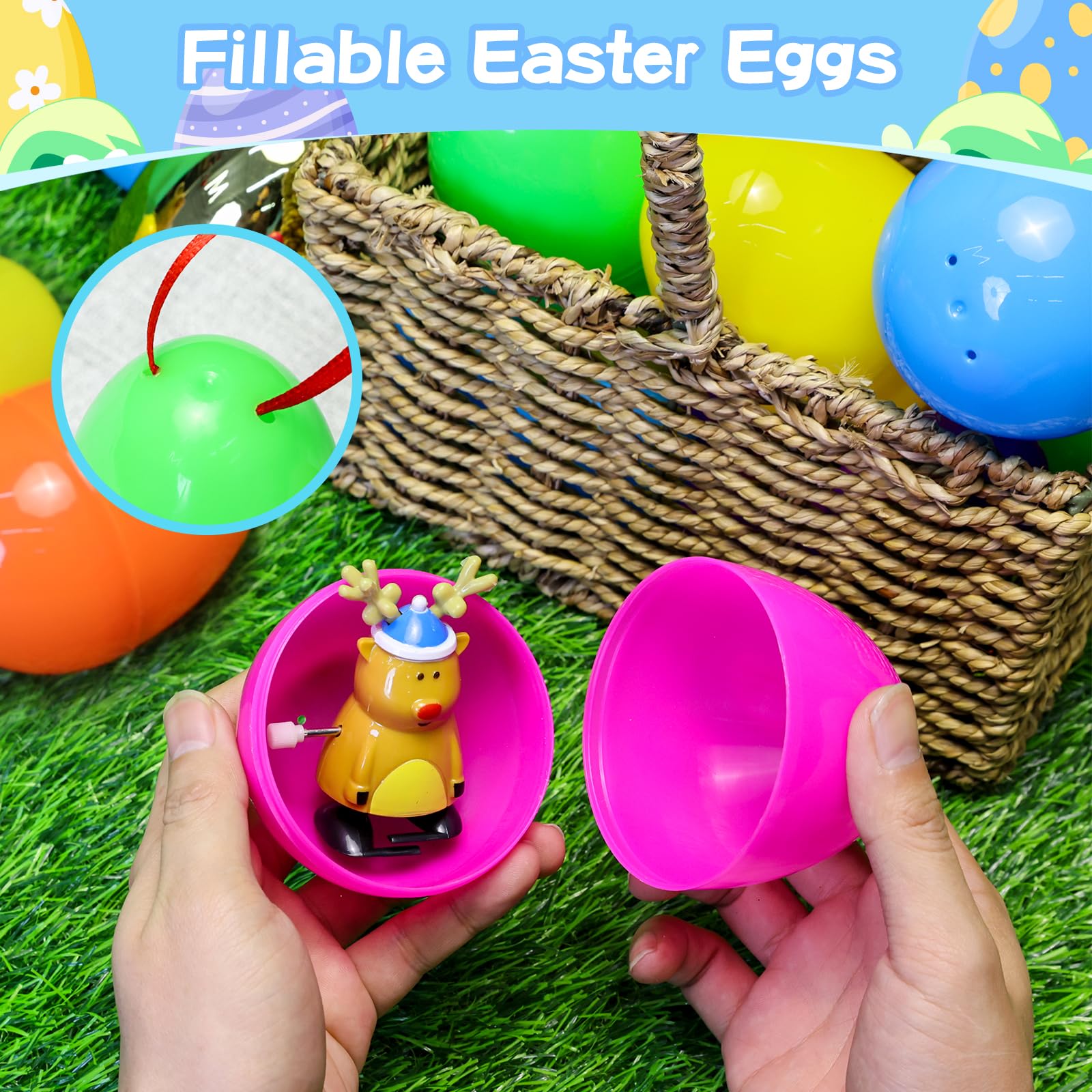 MGparty large orange Easter egg for candy and small surprises