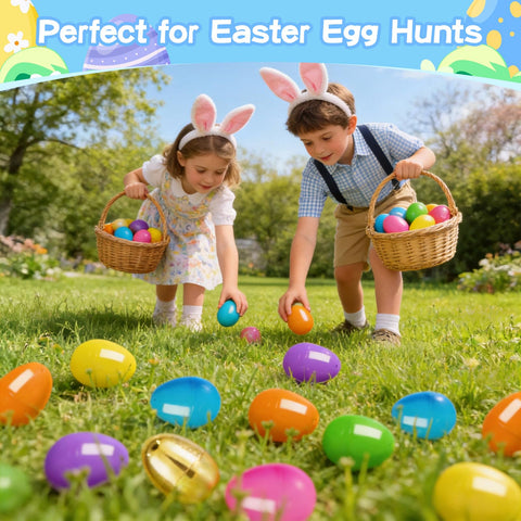 MGparty large yellow Easter egg stands out for quick spot hunts