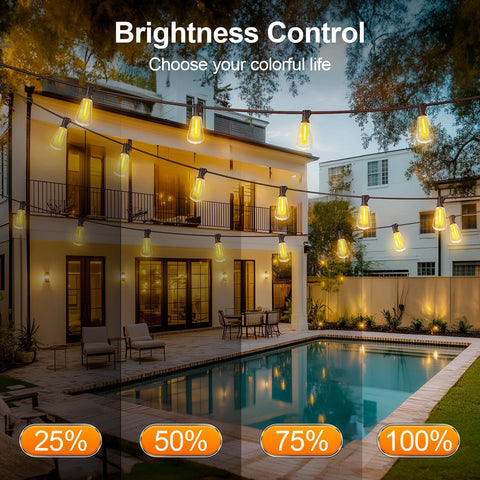 MGVIH connectable design lets you extend lighting across patios and gazebos.