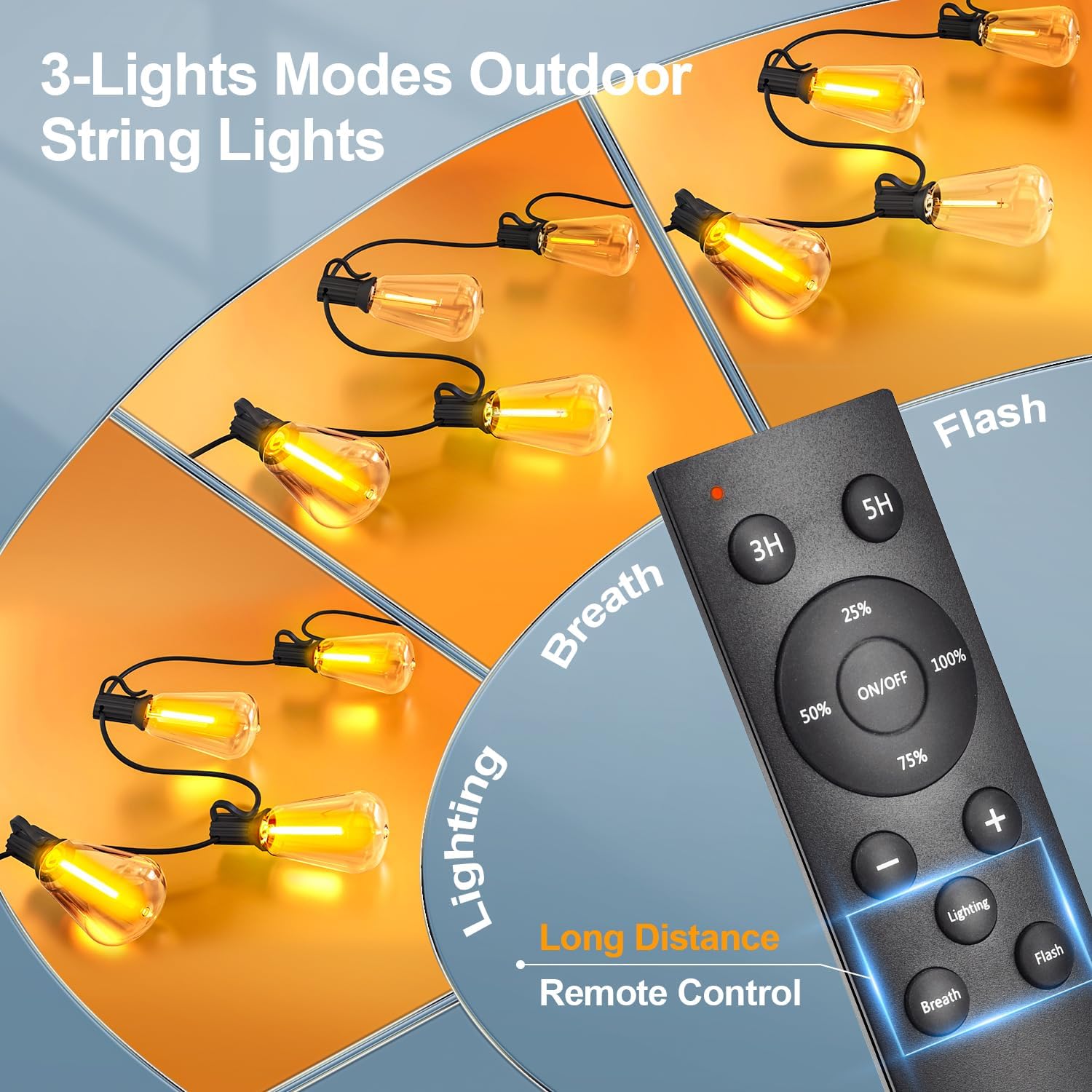 MGVIH ST38 shatterproof bulbs provide durable, safe outdoor illumination.