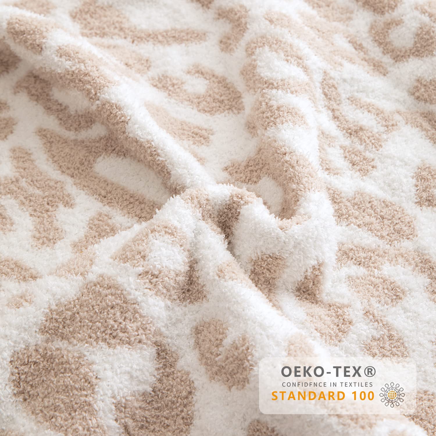 MH MYLUNE HOME leopard throw on couch for lounging and coziness