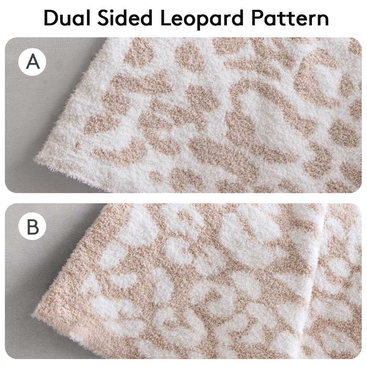 MH MYLUNE HOME leopard blanket draped over bed for chic decor