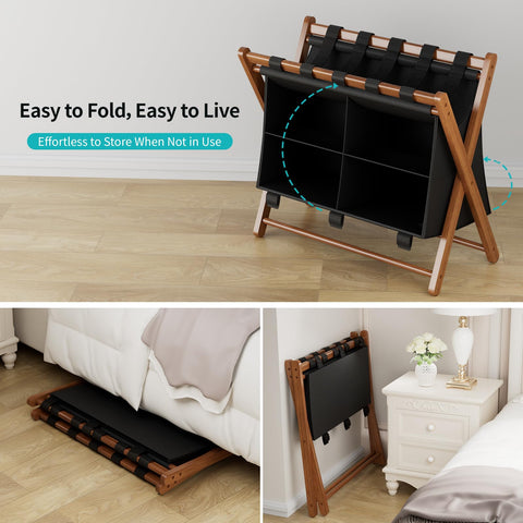 MHACVVO luggage rack dimensions fit most suitcases and entryways
