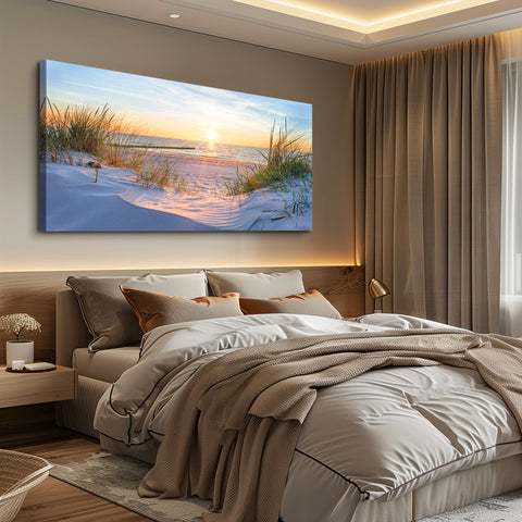 MHARTK66 wall art beach ocean landscape enhances atmosphere and long-lasting color.