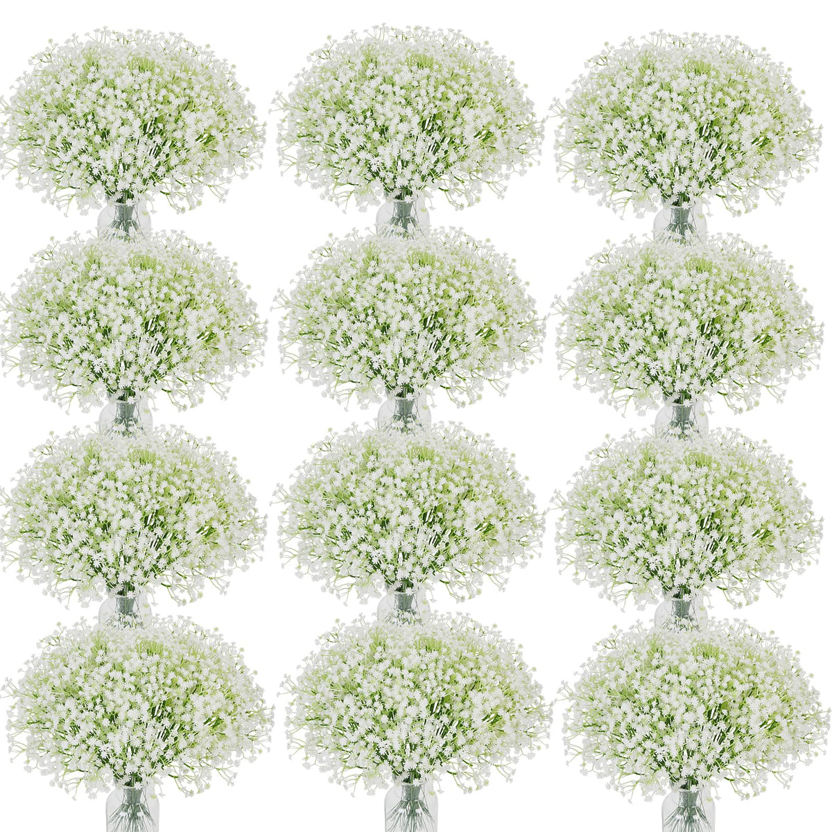 MHMJON white baby's breath bouquet for wedding and home decor
