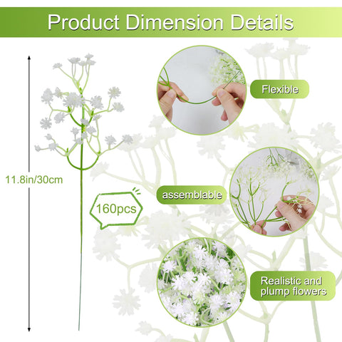 MHMJON arch decoration using white baby's breath
