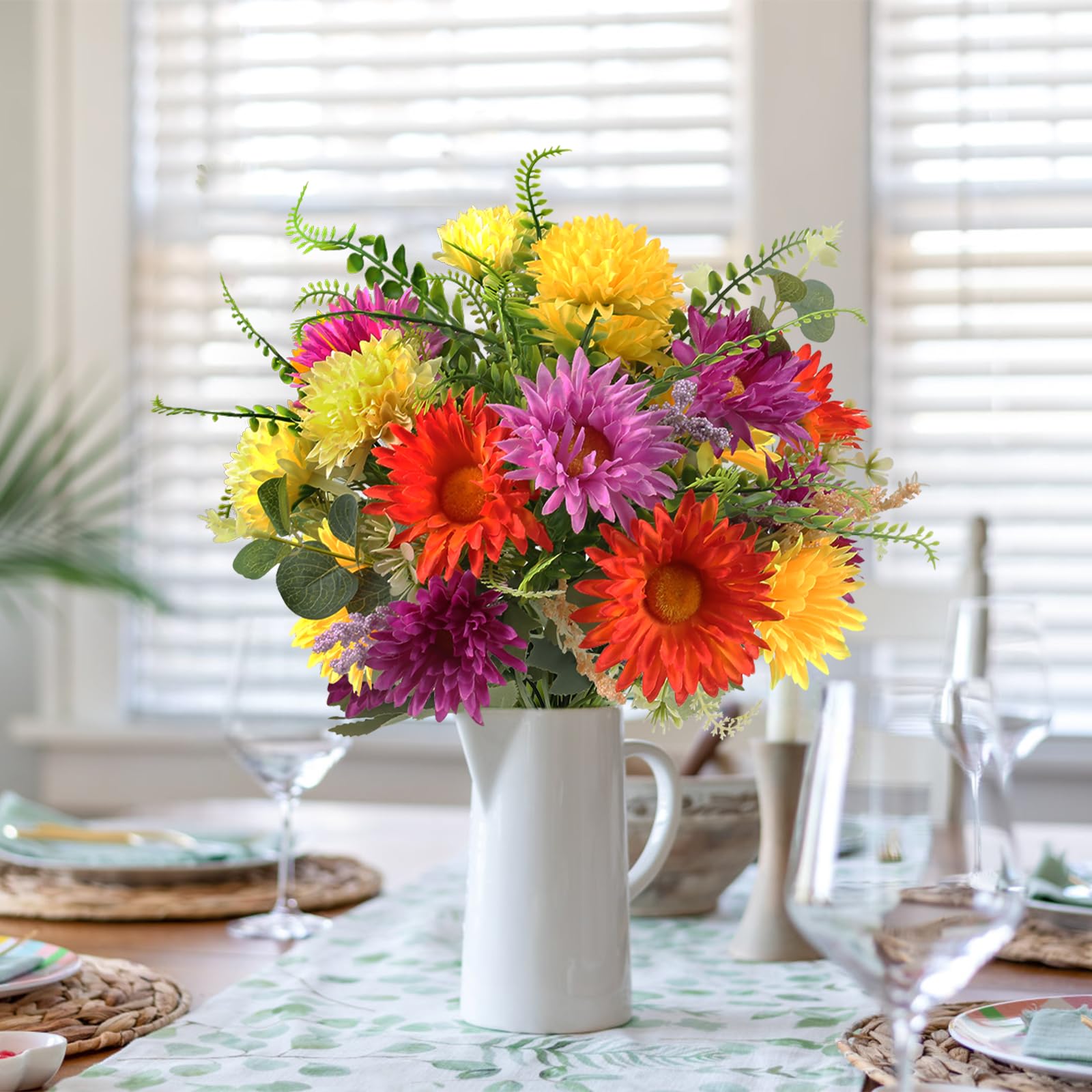 MHMJON green leaves and stems provide natural framing for arrangements