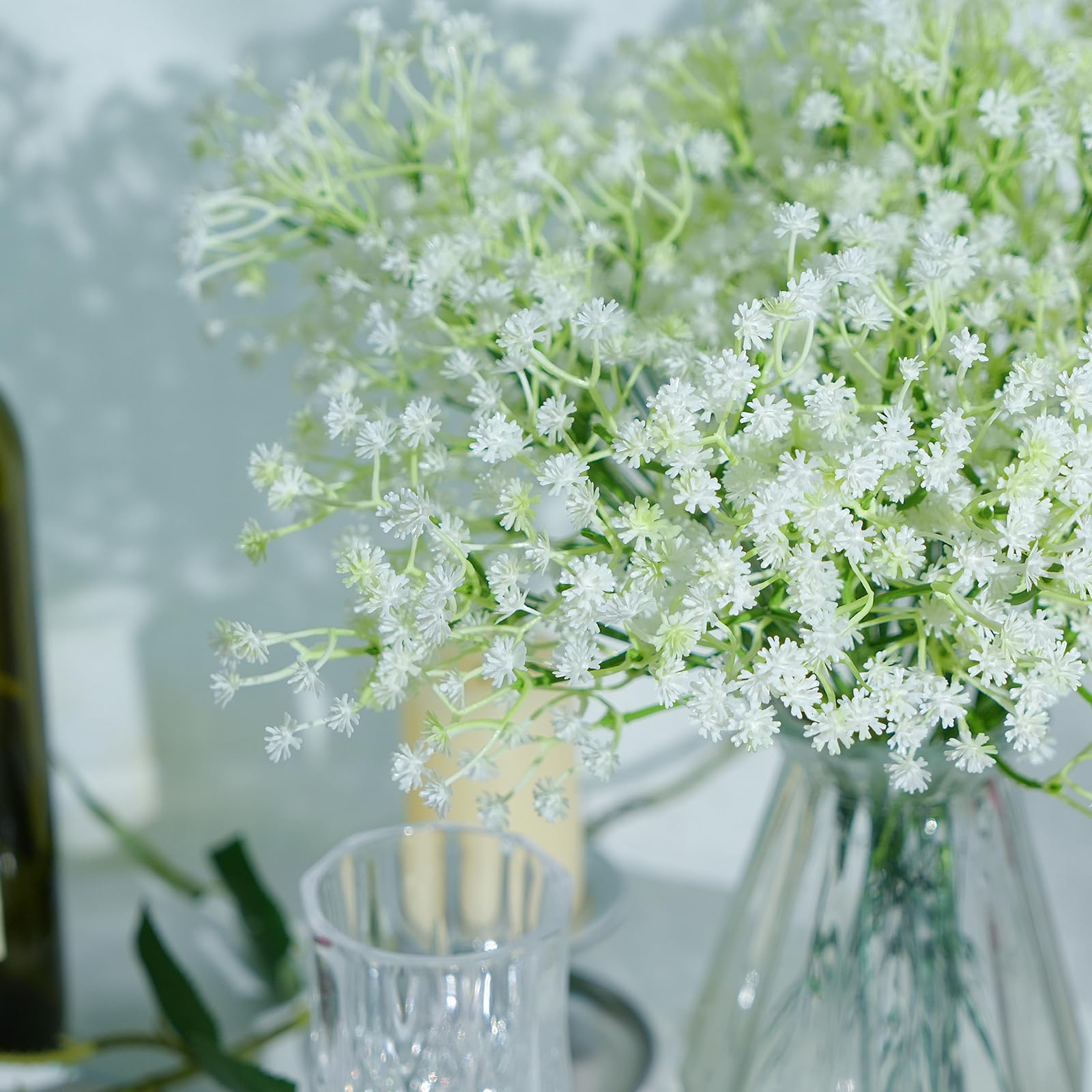 MHMJON indoor outdoor display of maintenance-free white blooms