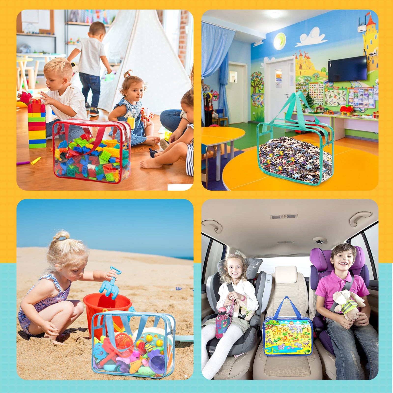 Mhtdet storage bags suitable for toys, decorations, crafts, cosmetics, and more