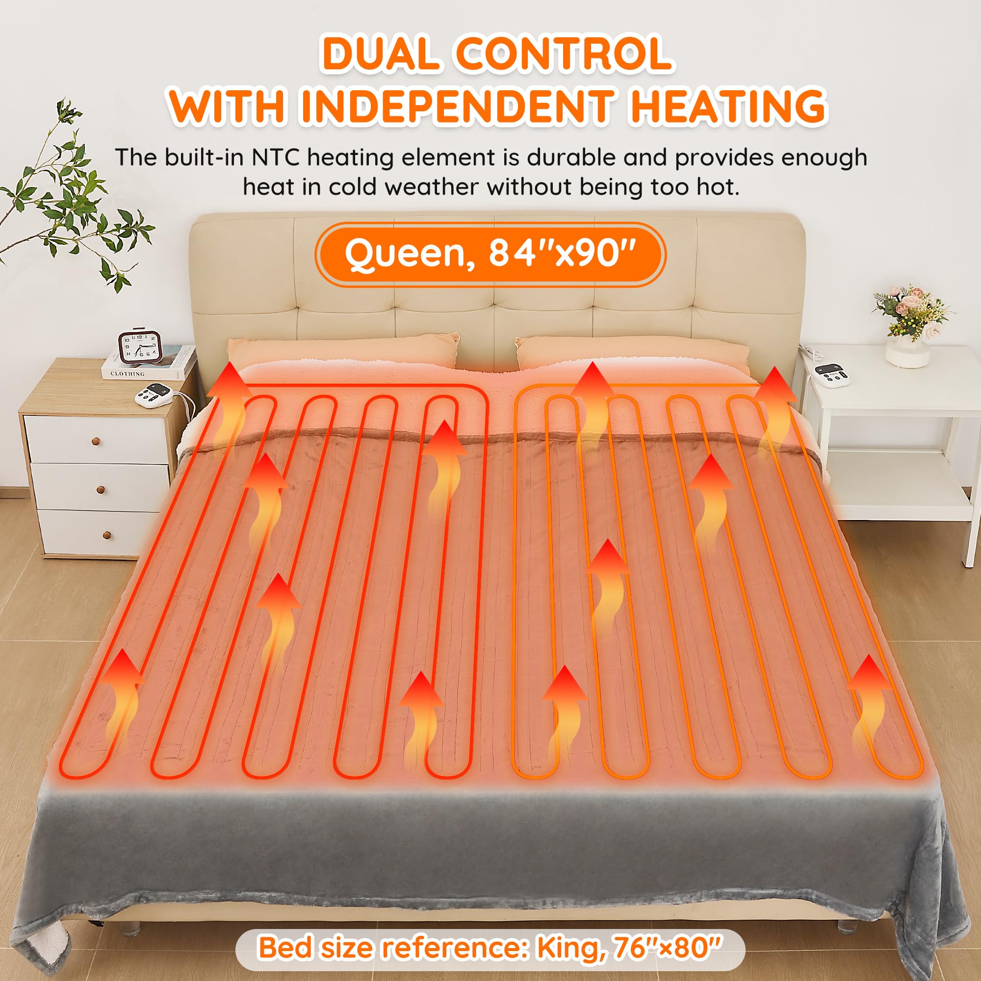 Mia&Coco blanket with soft flannel surface for plush warmth.