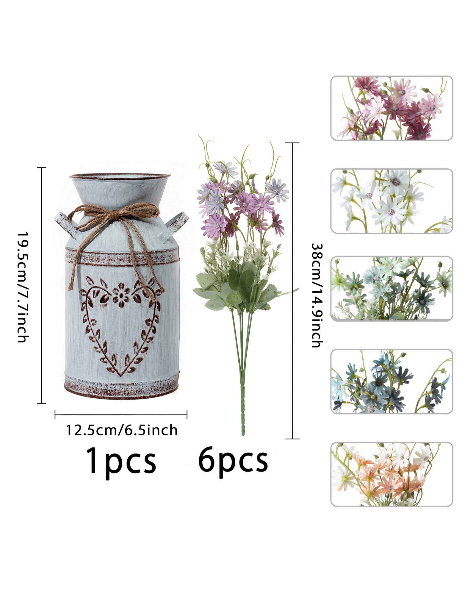 MiaTen daisy centerpiece in vase ideal for table décor and gifts.