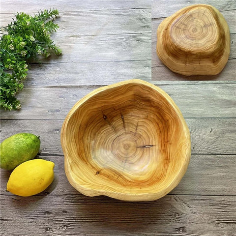 MIATTCLD wooden bowl as a natural decor piece for dining table