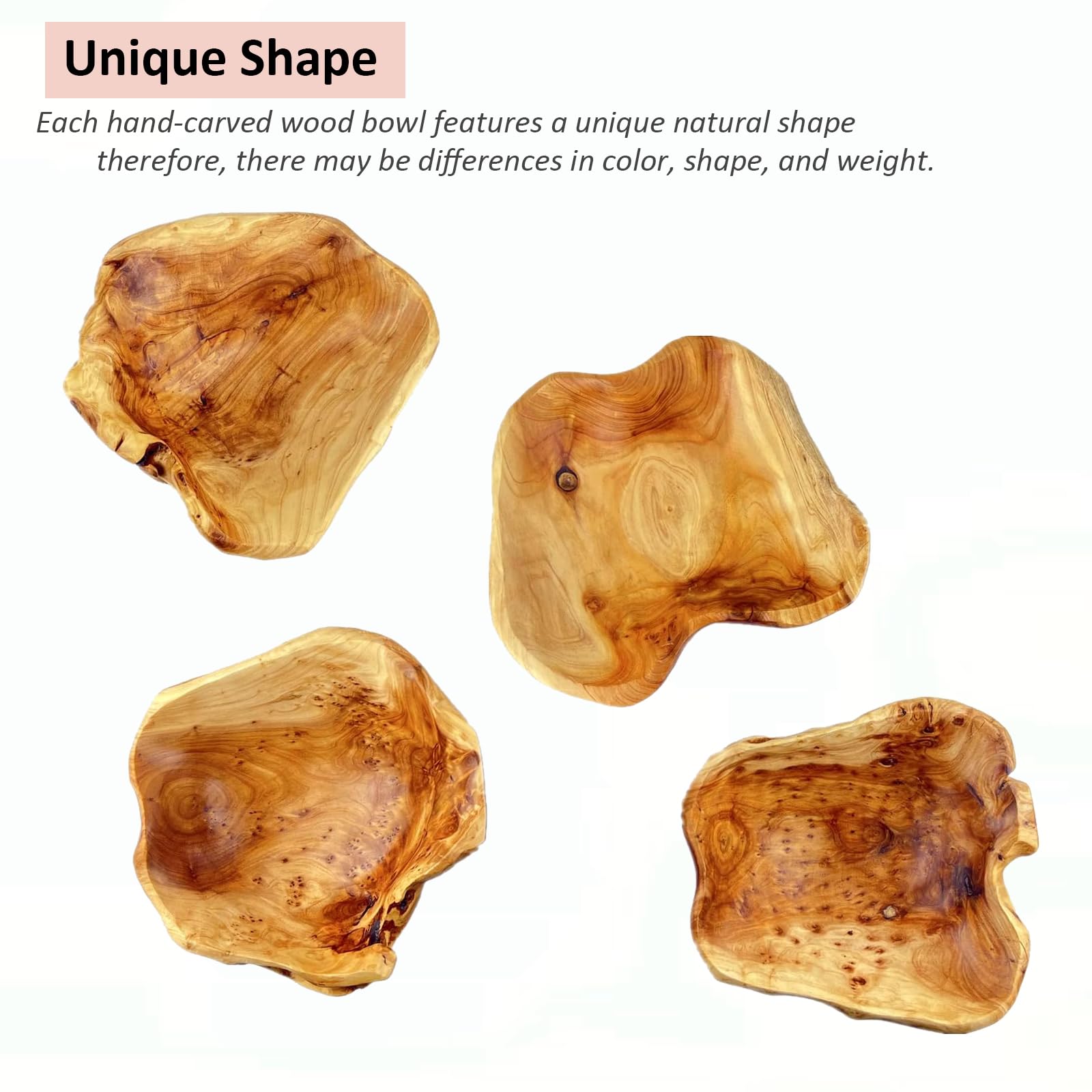 MIATTCLD multifunctional wood bowl doubles as decorative centerpiece