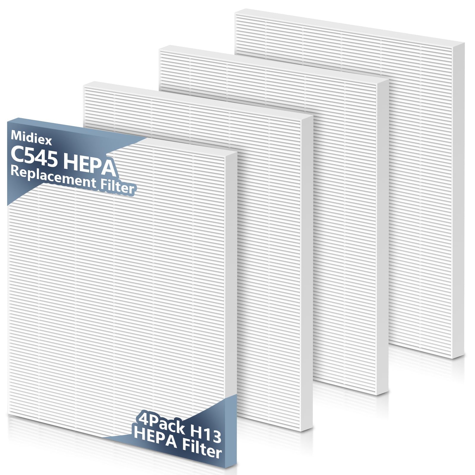 Midiex C545 HEPA filter packaging ready for quick replacement and easy setup