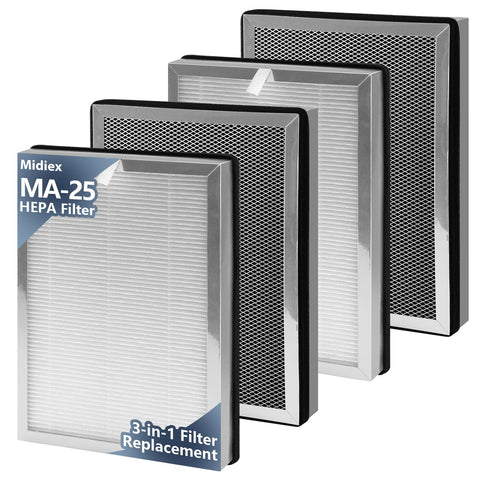 Midiex MA25 four-pack packaging ready for easy replacements.