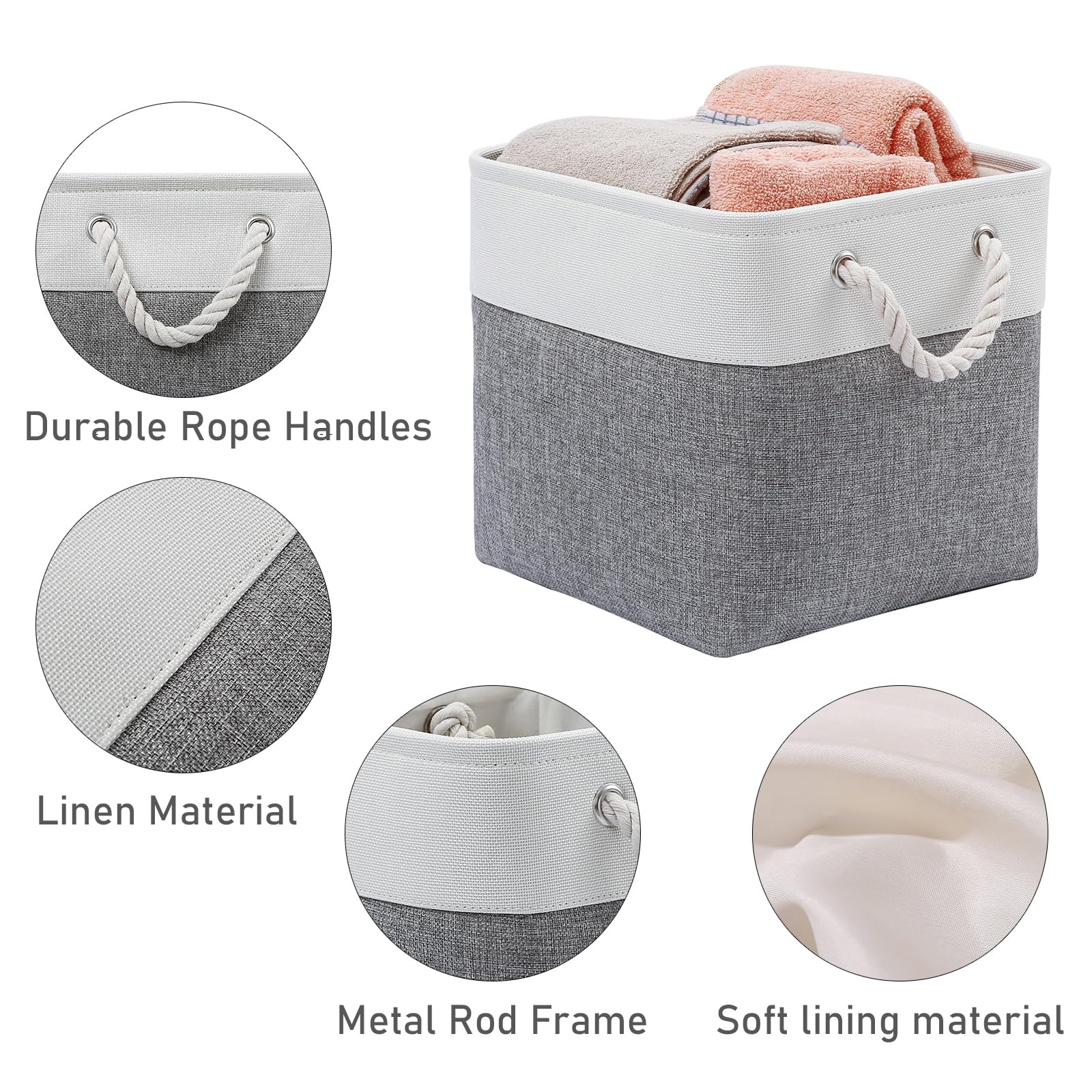 MidmmVick multipurpose storage bin ideal for closet, toy, and book organization