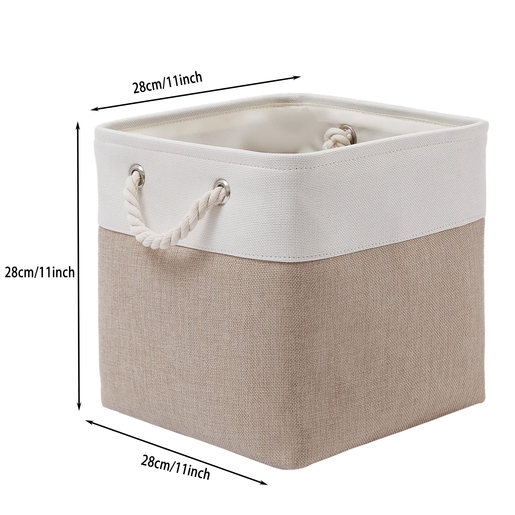 MidmmVick cube storage bin for books and magazines organization