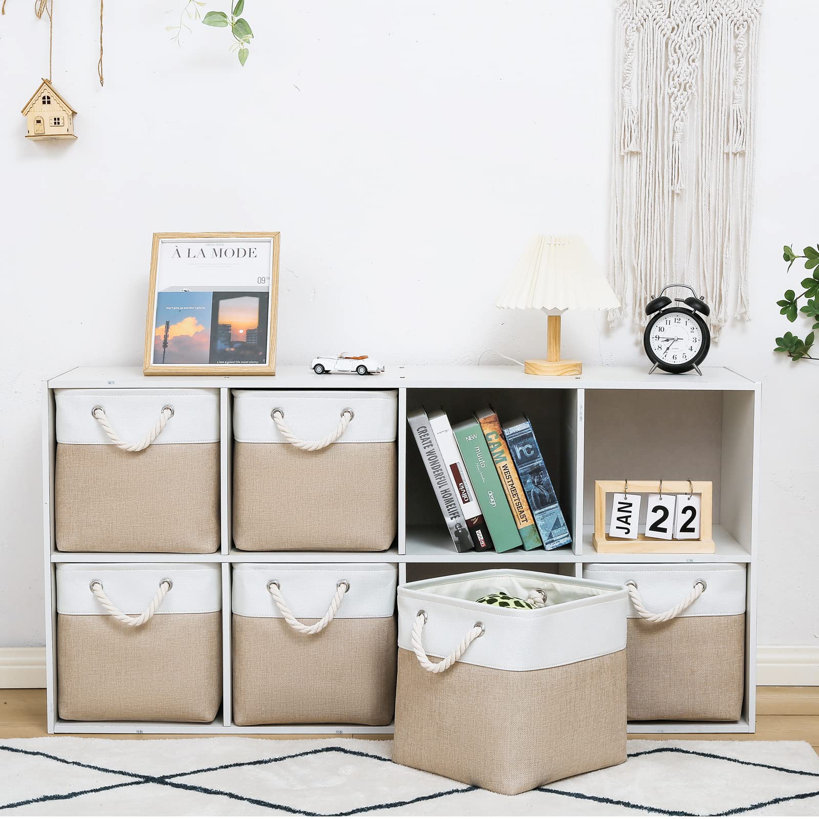 MidmmVick cube storage bin folded compact for easy storage