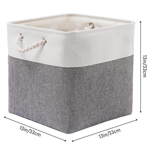 MidmmVick linen and EVA bin supports heavier items without sag