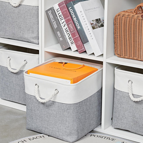 MidmmVick linen storage bin offers durable, easy-clean organization for everyday items