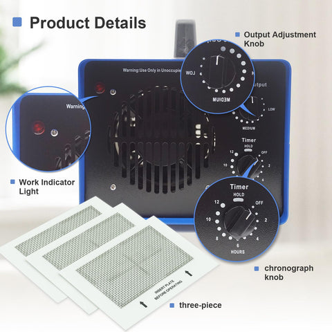 MIDOIMEY 0zone Generator placed in a large space delivers broad air circulation.