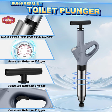 Mieaoll toilet plunger bathroom drain unclogging for faster relief