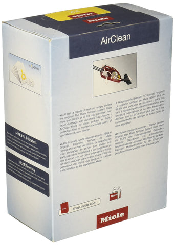 Miele AirClean 3D KK bag with automatic hygiene closure for mess-free bag changes.