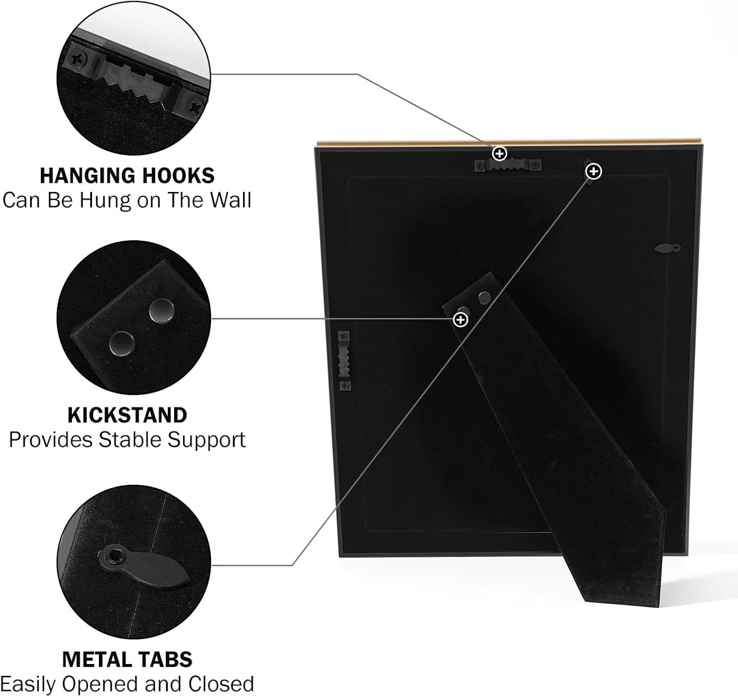 Lightweight, shatter-resistant frame brings elegant style without heavy hardware