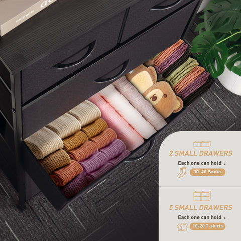 Mifuro tall dresser fabric bins and MDF fronts offer breathable organization