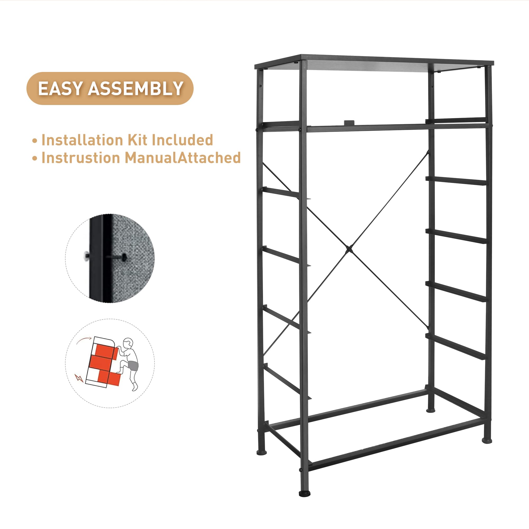 Mifuro tall dresser fits bedroom, hallway, or entryway storage solutions
