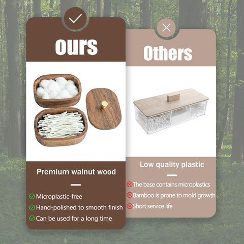 MIGAKU HOME Acacia wood bathroom countertop display blends with decor.