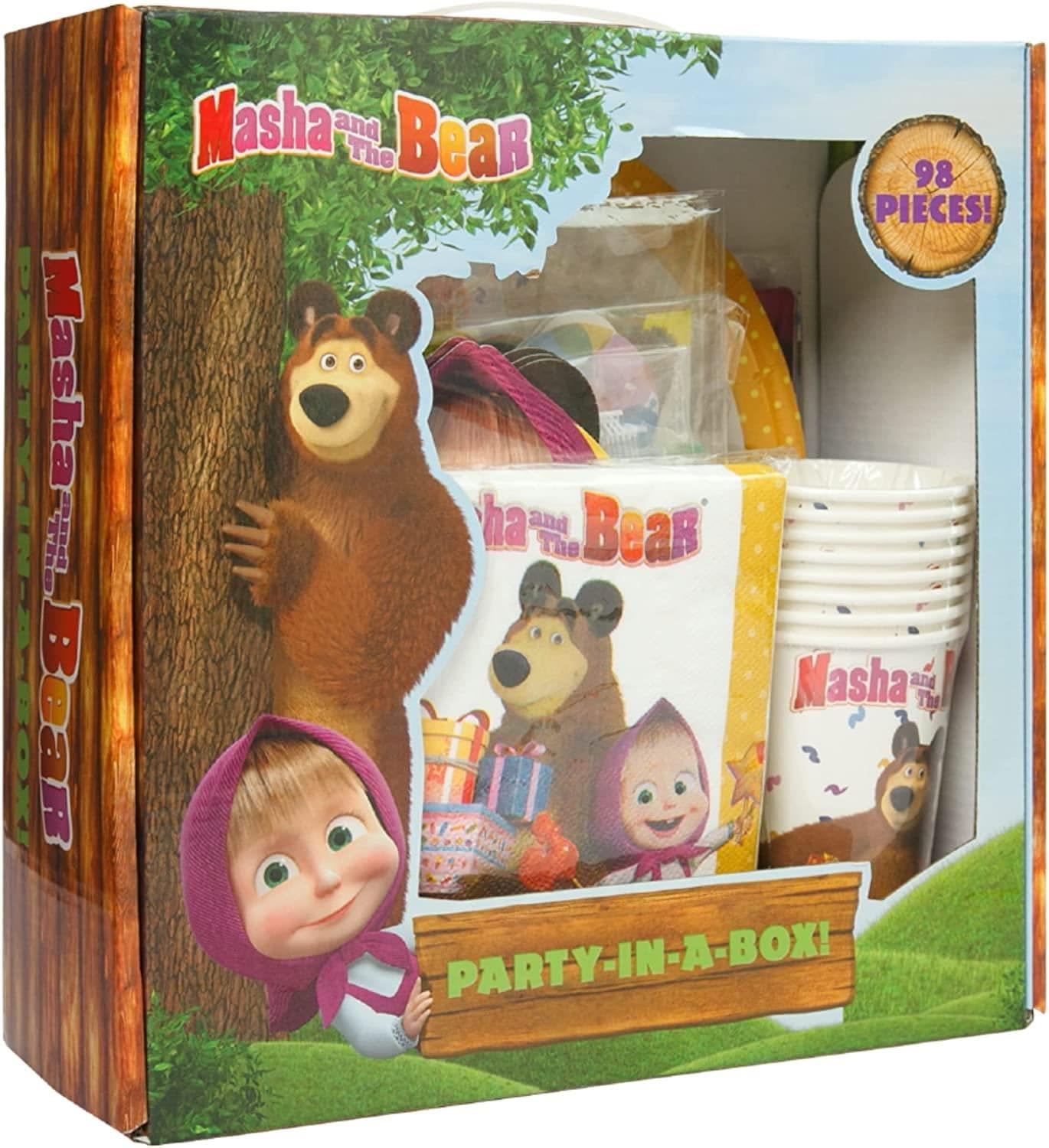 Mighty Mojo Masha and the Bear 7-inch plates for kid-friendly meals
